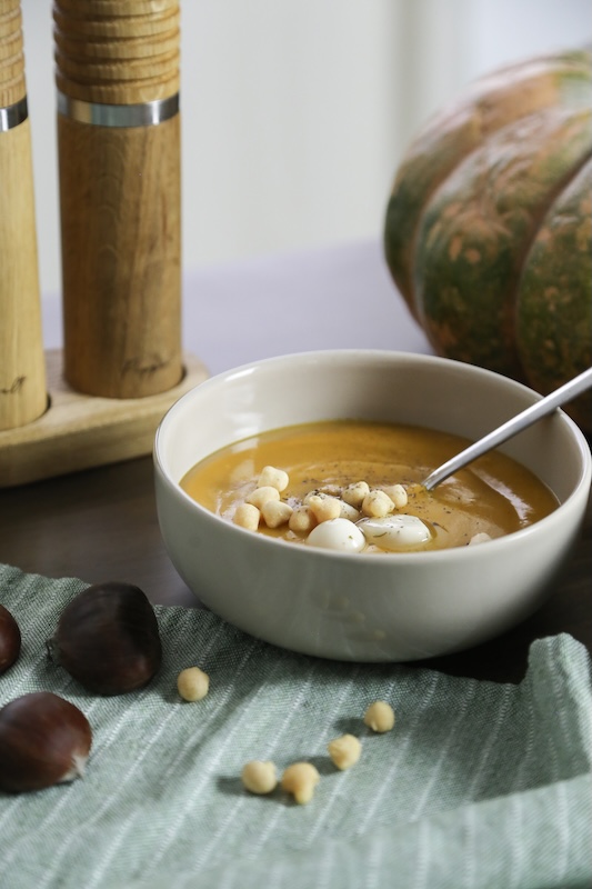 recette de Soupe à la courge et aux perles d’épeautre