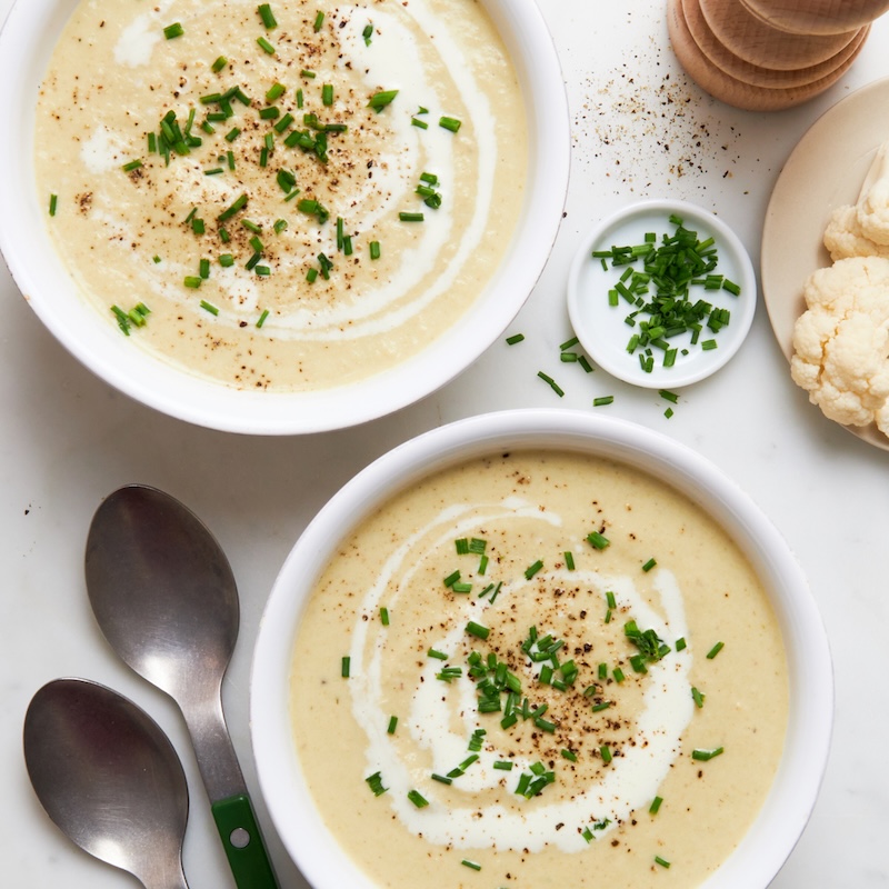 recette de Velouté chou-fleur poireaux