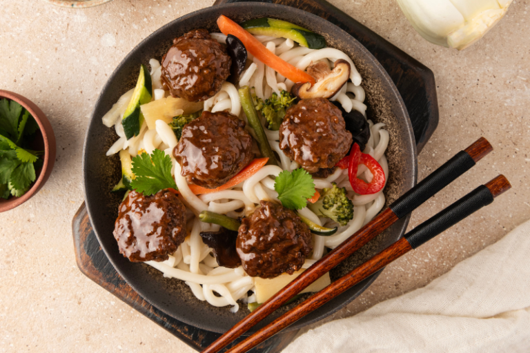 Boulettes de boeuf laquées