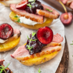 Canapés de pomme de terre au magret