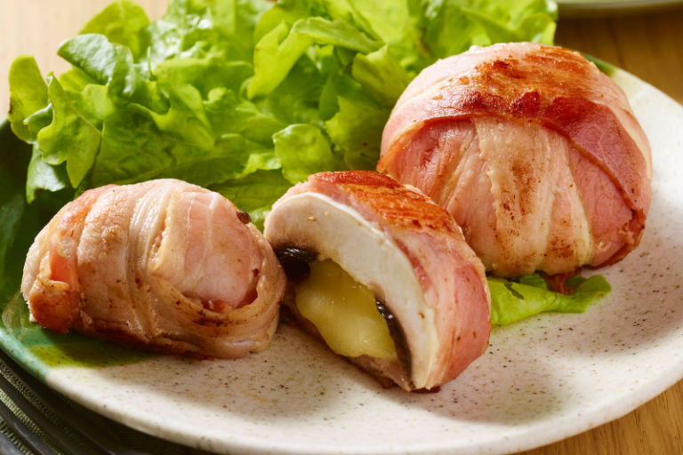 Champignons farcis au Morbier