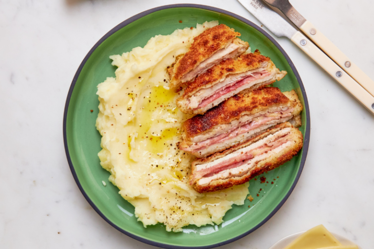 Cordon bleu et purée maison