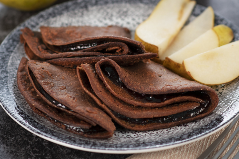 Pâte à crêpes légères au chocolat
