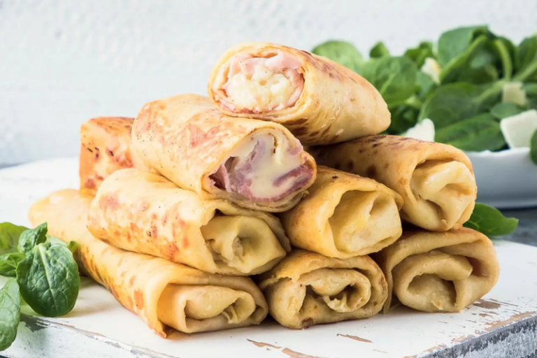 Crêpes au jambon et à la béchamel