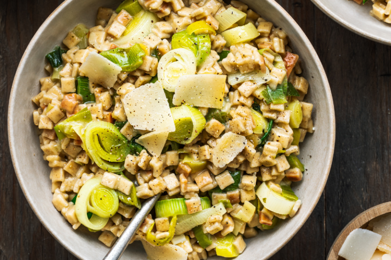 Crozitto au sarrasin et aux poireaux