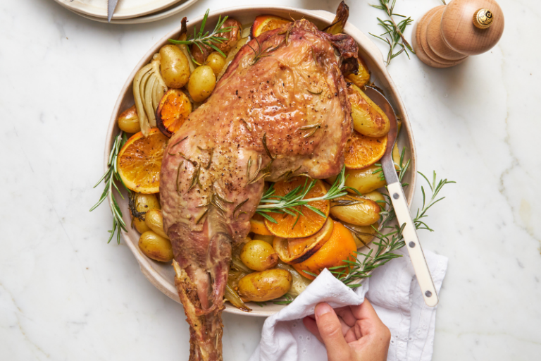 Cuisse de dinde rôtie au fenouil