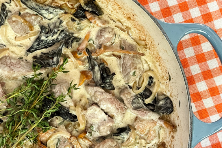 Emincé de veau aux champignons