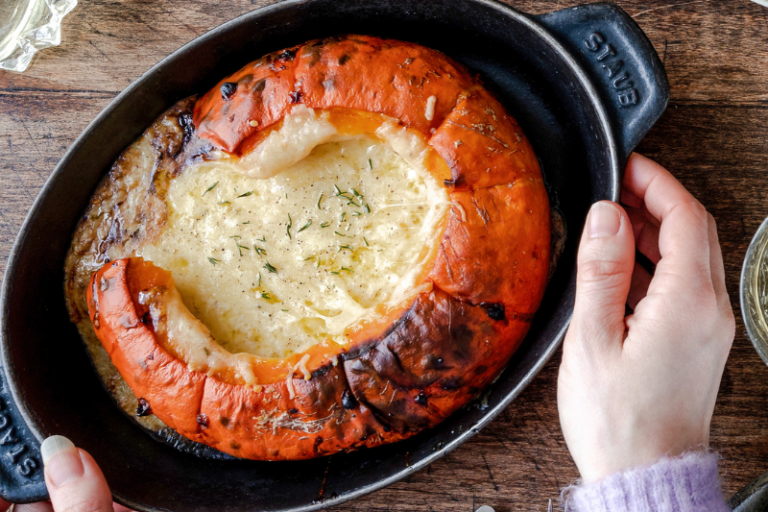Fondue de fromage au potimarron