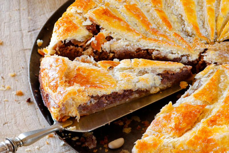 Galette des Rois aux amandes et au chocolat