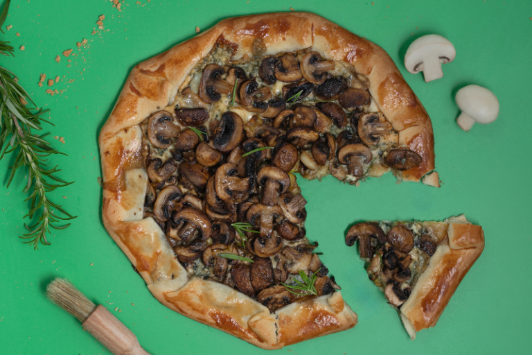 Galette cheesy aux champignons