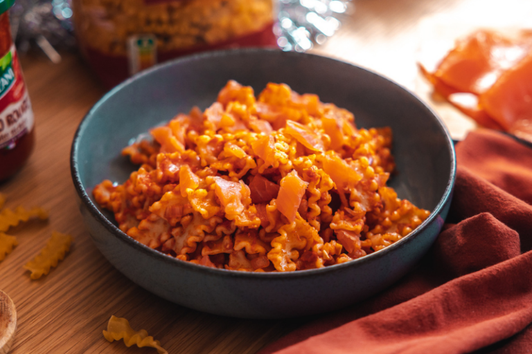 Mafaldelle au pesto rouge