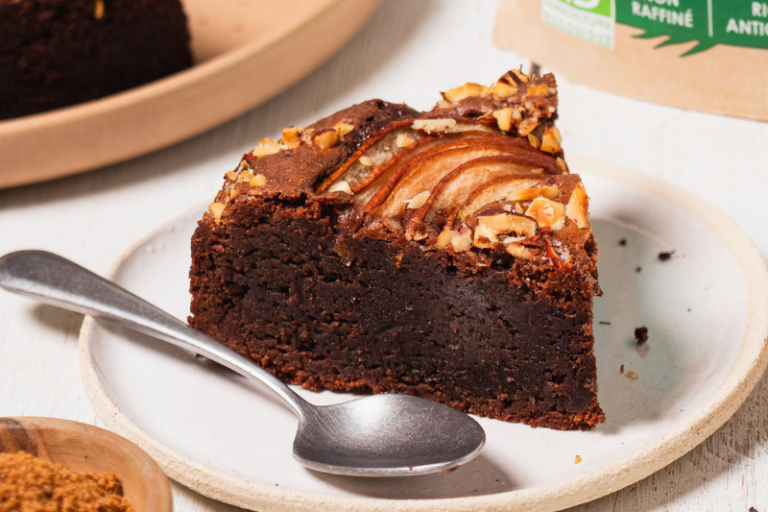 Moelleux chocolat poires et noisettes
