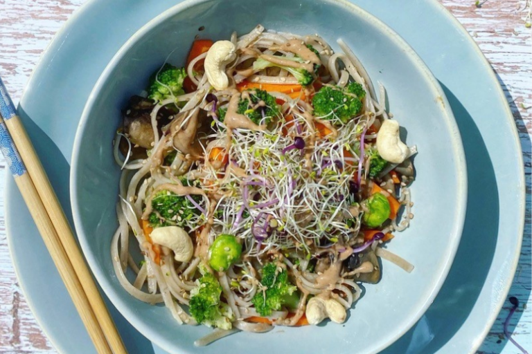 Nouilles Udon à la purée d’amande