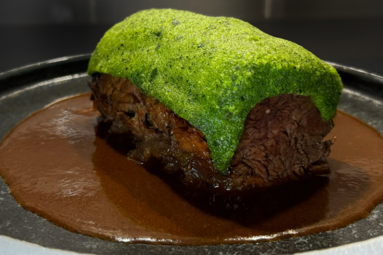 Paleron de boeuf confit à la moutarde