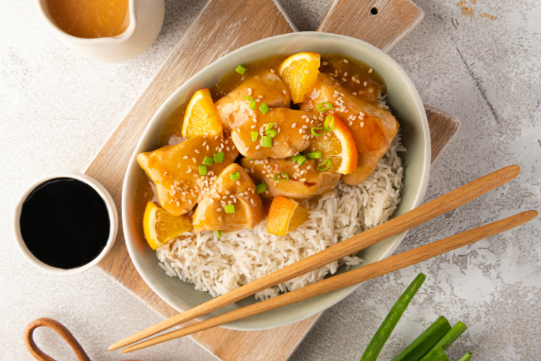 Sauté de poulet à l’orange