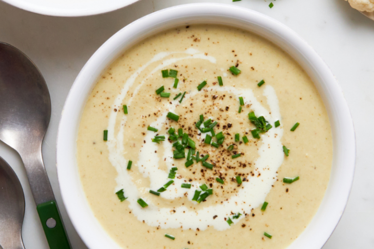 Velouté chou-fleur poireaux