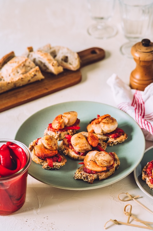 recette de Saint-Jacques façon tapas