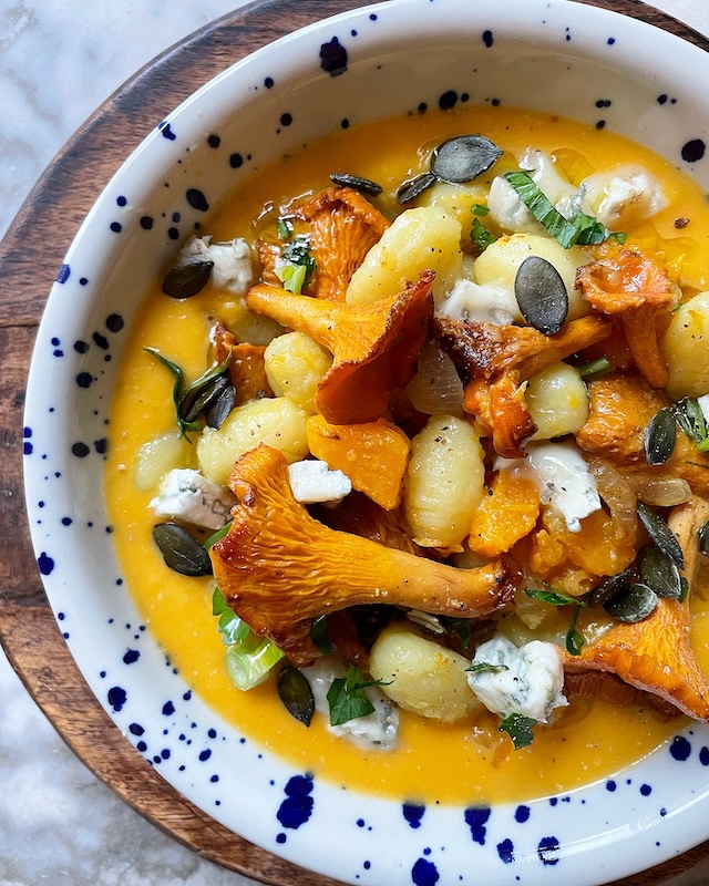 recette de Gnocchi à la crème de courge au Gorgonzola