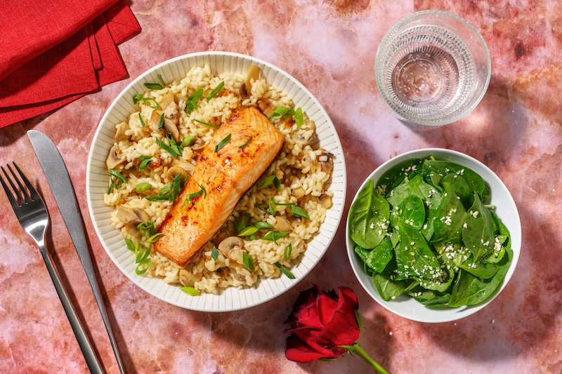 recette de Saumon délicatement laqué et épinards