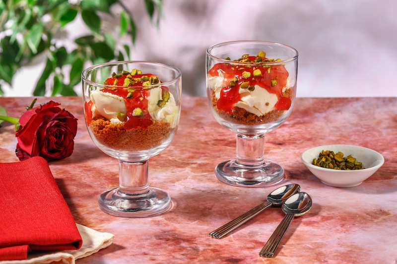 recette de Verrines tendrement crémeuses à la fraise