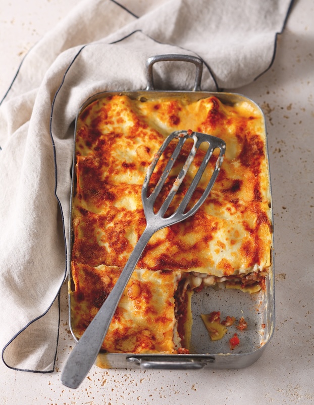 recette de Lasagnes de patates douces et chèvre