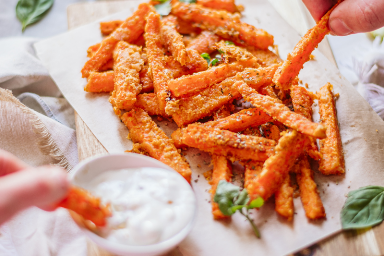 Carottes crispy au Parmesan