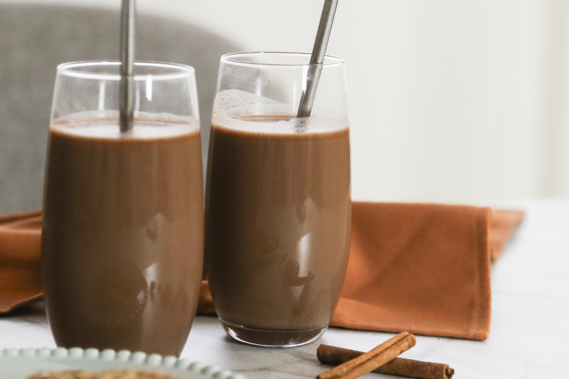 Chocolat chaud au lait de coco