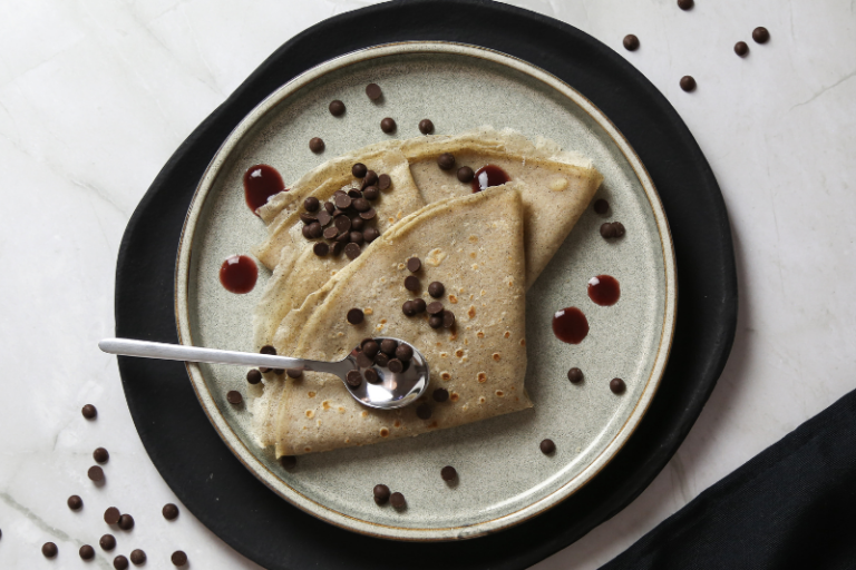 Crêpes au coulis de fraises