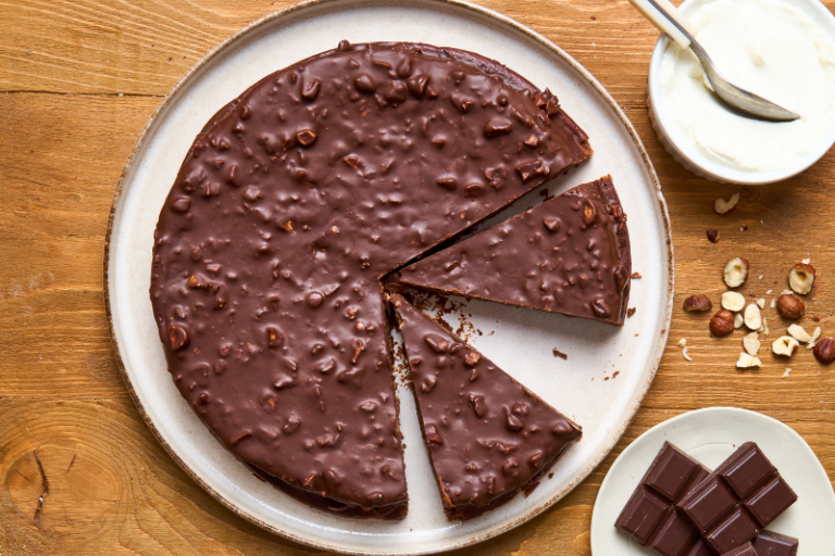 Fondant au chocolat et glaçage rocher