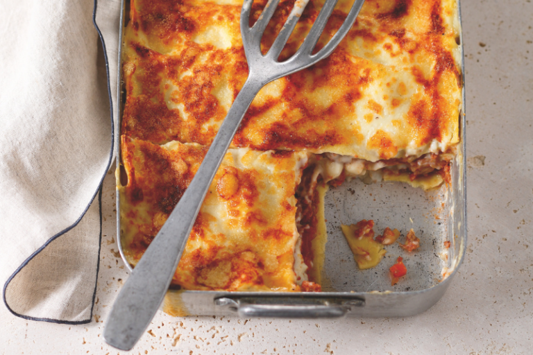 Lasagnes de patates douces et chèvre