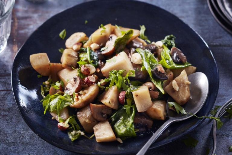 Poêlée de topinambours aux champignons
