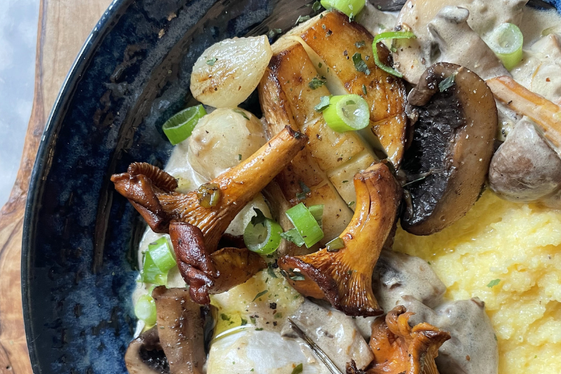 Polenta aux champignons