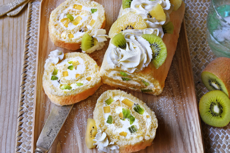 Biscuit roulé aux kiwis