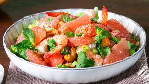 Salade thaï de pamplemousse de Floride