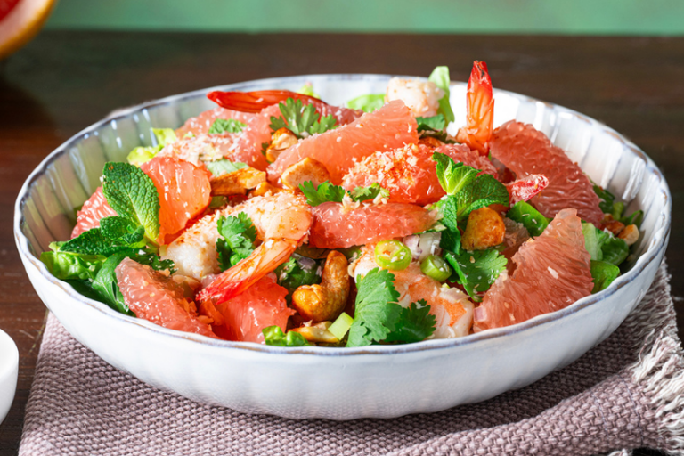 Salade thaï de pamplemousse de Floride