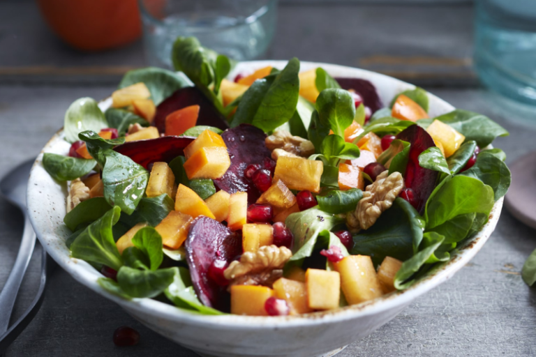 Salade d’hiver au kaki