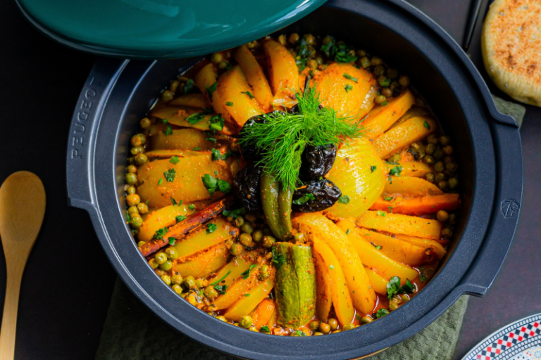 Tajine de légumes aux pruneaux