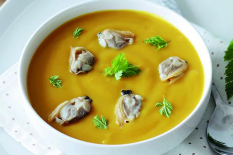 Velouté de potiron aux praires