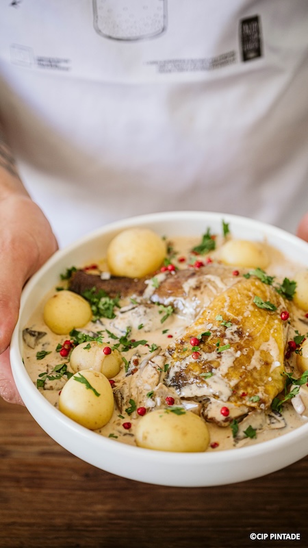 recette de Cuisses de pintade, sauce paprika