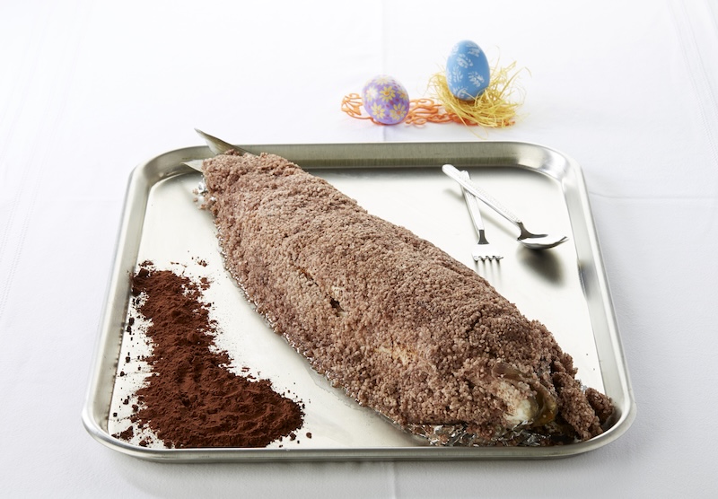 recette de Bar en croûte de sel cacaotée