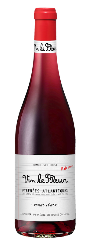 Vin le Fleur rouge léger Sud-Ouest