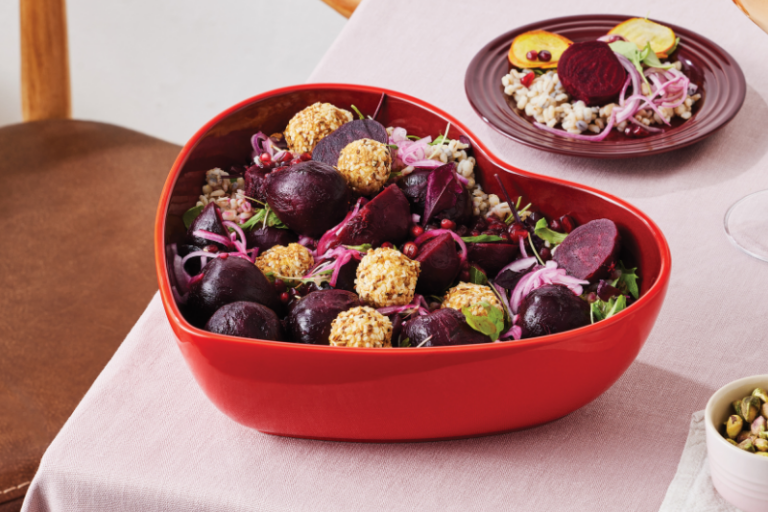 Salade tiède de betteraves anciennes