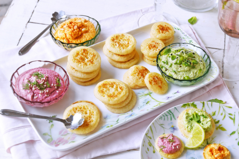 Blinis et tartinades fromagères