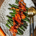 Carrot bacon et asperges grillées