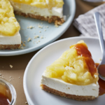 Cheesecake aux pommes et caramel