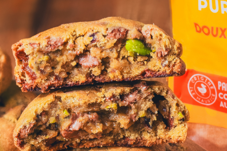 Cookies aux pistaches et chocolat au lait