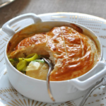 Feuilletés de Saint-Jacques au poireau