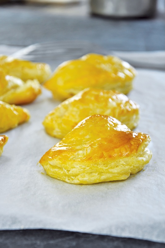 recette de Chaussons de pommes au canard fumé