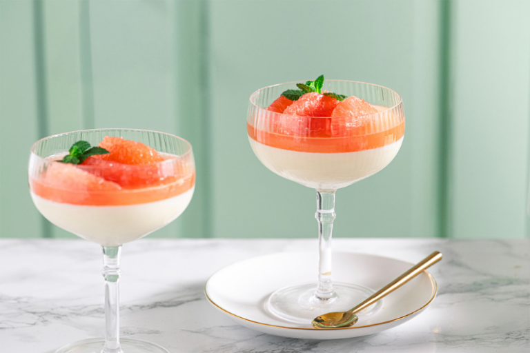 Panna cotta au pamplemousse de Floride