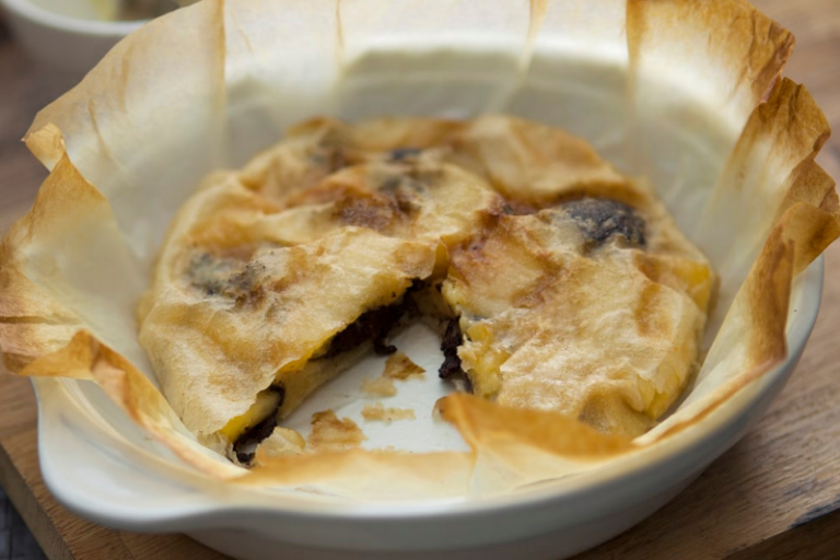 Pastilla de pommes et boudin noir